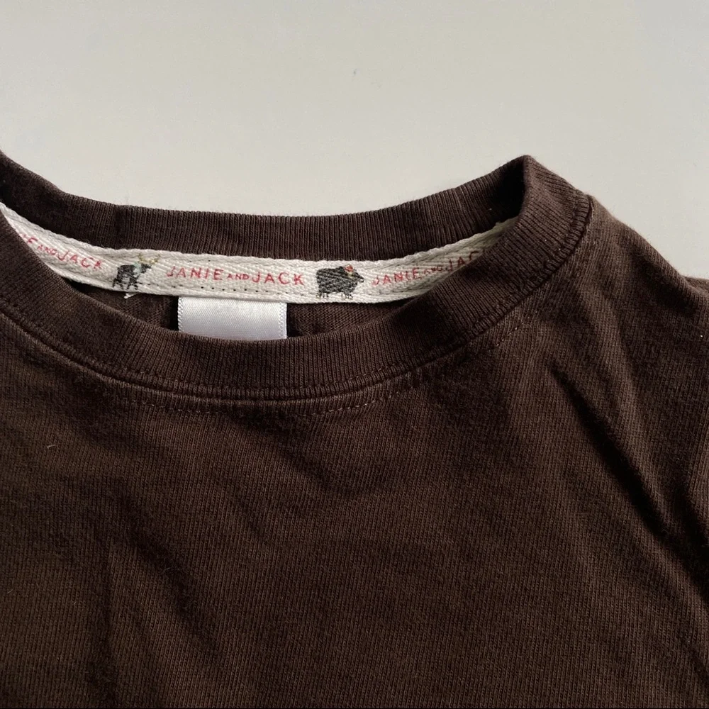 Janie and Jack Reindeer Double Sleeve Tee